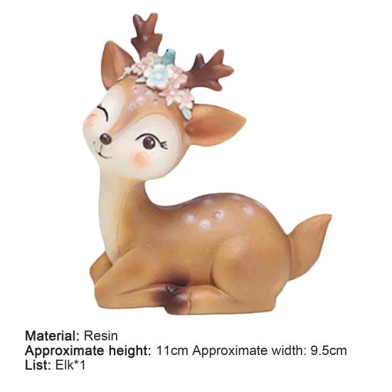 Украшения из смолы, хорошие повседневные мини-украшения с оленями, украшения статуи из смолы, украшения с оленями для свадьбы