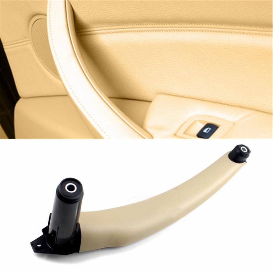 Beige Right Car Interior Door Handles Inner Door Panel Handle Pull Trim Cover Fo