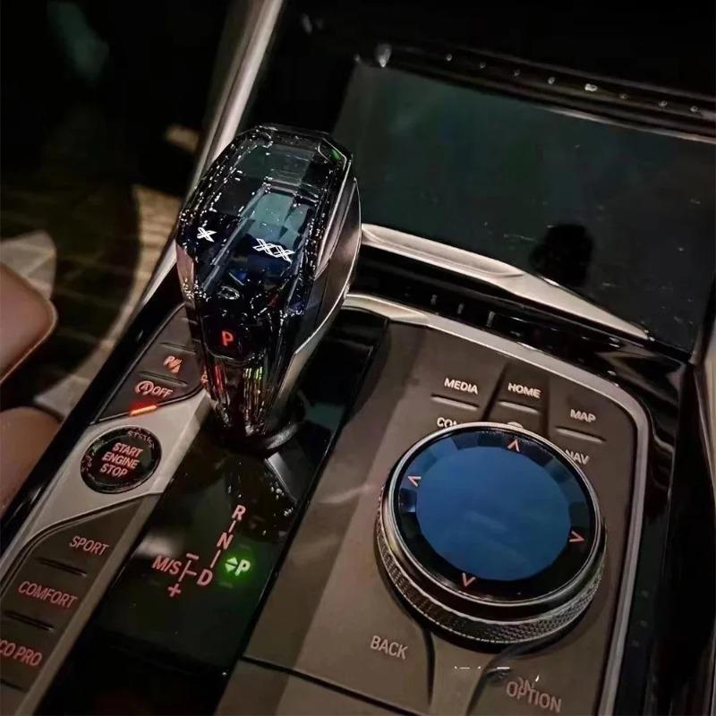 Кристальная ручка рычага переключения передач из 4 частей для BMW 3 5 серии X3 X5 X6 F44 G20 G05 G06 G08 G30 6GT Автоматическая кристальная ручка переключения передач