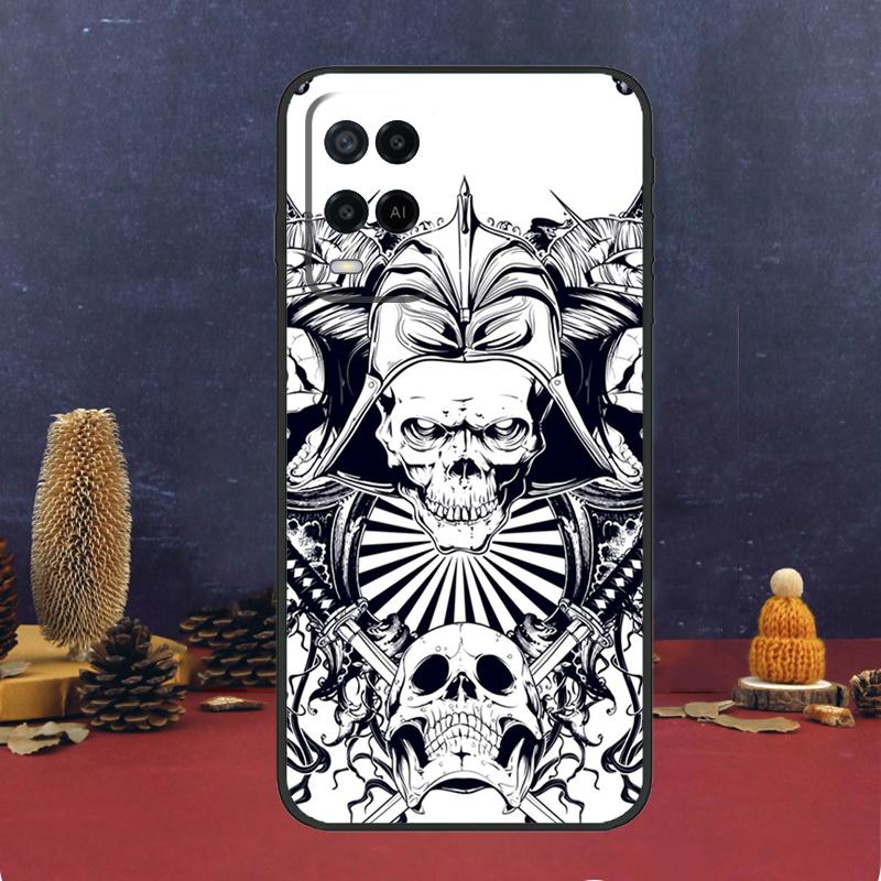 Чехол Самурай Маска Демона Для OPPO A17 A77 A58 A78 A98 A15 A5 A9 A96 A76 A16 A54 A74 A94 A52 A72 A79 A57S A53S