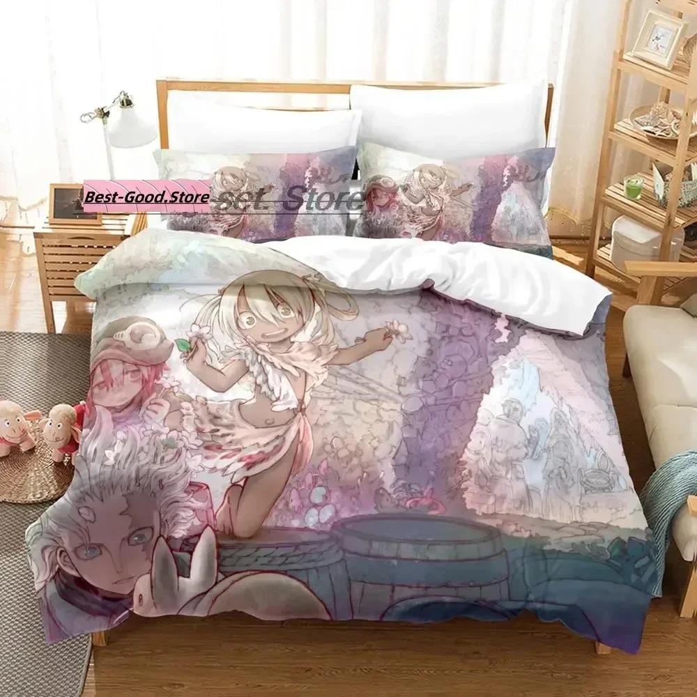 New Made In Abyss Bedding Set Duvet Cover Sheet Printed Bed Set Pillowcase Bed Full Queen King Size Comforter Bedroom