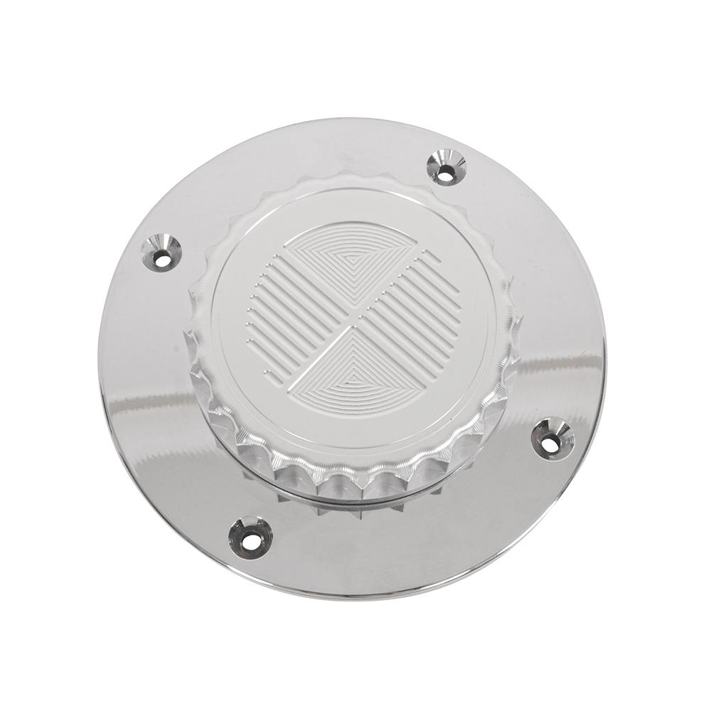MOTO4U For BMW K1100 K100 K75 K75S K1 Motorcycle Accessories Fuel Tank Cap Cover CNC Aluminum Gas Cover Chrome Cafe Racer