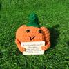 Позитивная вязанная крючком тыква на Хэллоуин, ручная работа, кукла-тыква для эмоциональной поддержки с поощрением