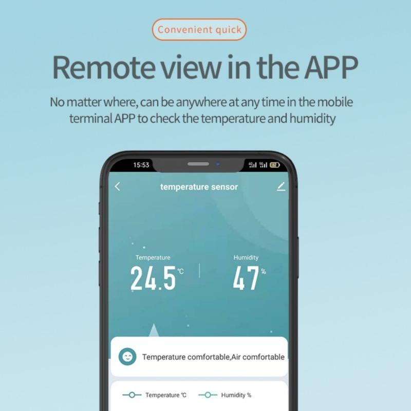 Беспроводные цифровые комнатные термометры гигрометр Поддержка 2,4G WiFi Измеритель температуры и влажности для домов теплиц и П