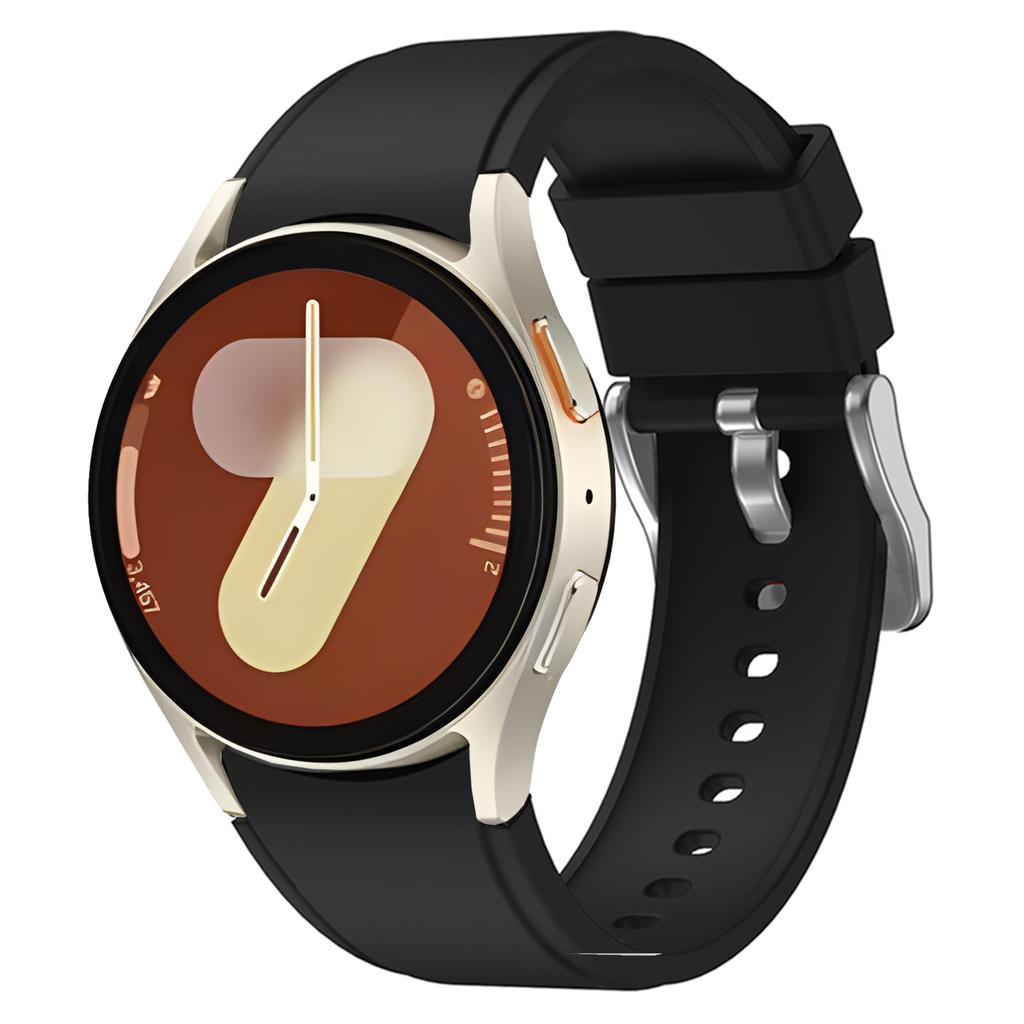 Силиконовый ремешок для Samsung Galaxy Watch 7 44мм 40мм Дугообразный оригинальный браслет для Samsung Watch 6 Classic 47мм 43мм/5 Pro 45мм Ремешок