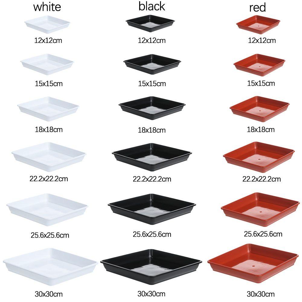 1Pcs Garden Flower Pot Square Plastic Tray Saucers Indoor Outdoor Plant Saucer Drip Trays