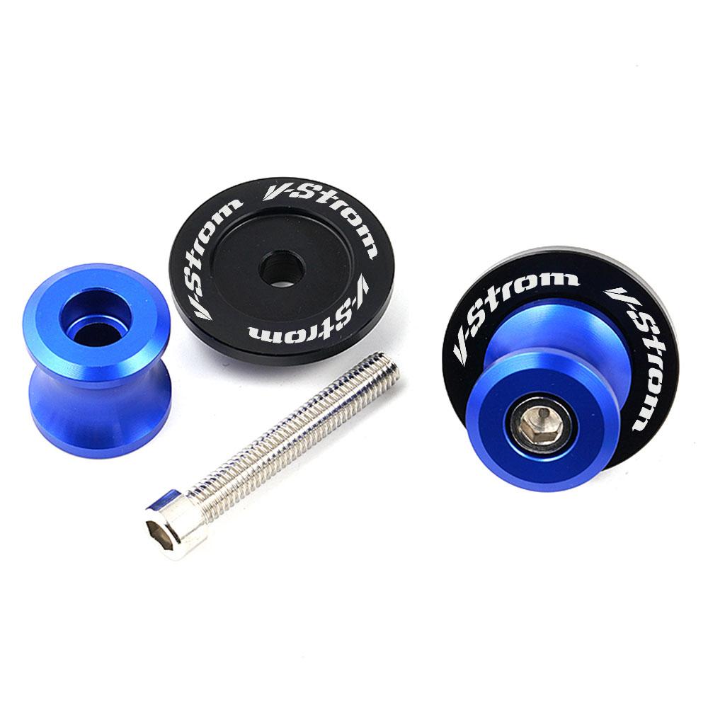 For SUZUKI V-Strom 650 DL 250 650 1000 1050 Vstrom All Year Motorcycle Swingarm Spools Slider 8MM Stand Screws