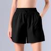 Quick-Dry Women's Summer Sports Shorts – Cool, Breathable, Loose Fit with Side Pockets for Running and Pilates.