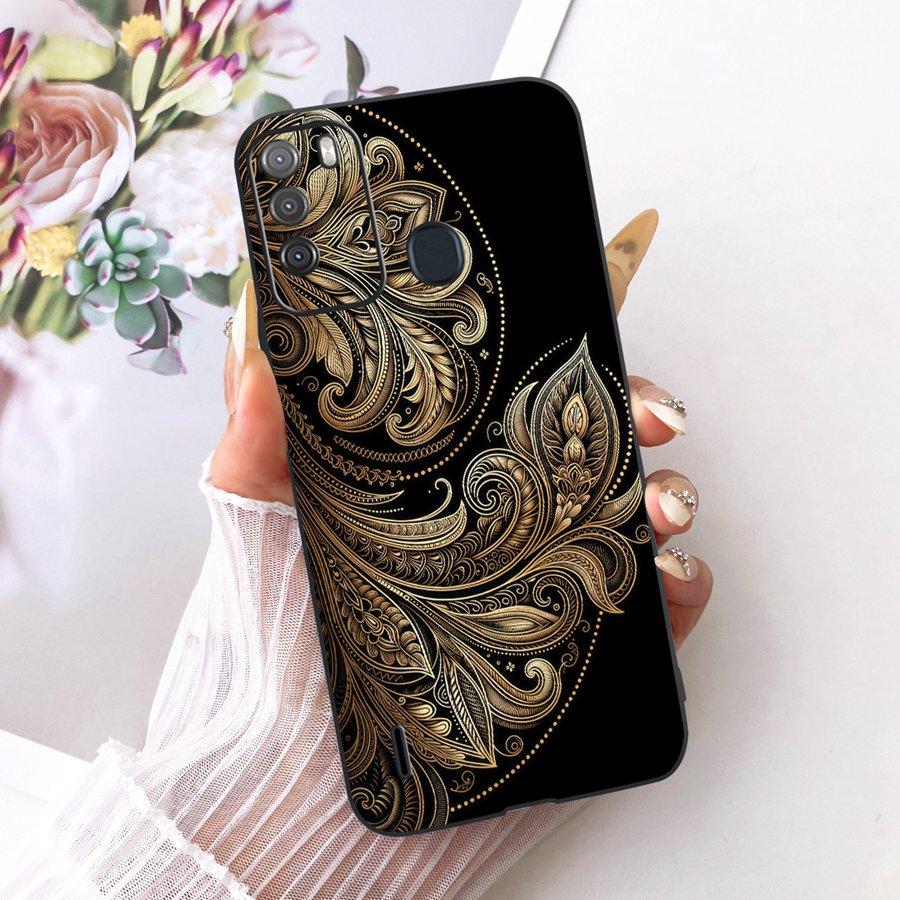 Case for Itel Vision 1 Pro Matte Soft Silicone Black butterfly Shockproof Phone Bags For ItelS16 S 16 Vision1pro Back Covers