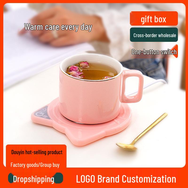 Электрическая подогреватель чашки 55 градусов: Автоматическая подогреваемая подставка для чашки кофе, молока и чая с функцией поддержания температуры по времени.