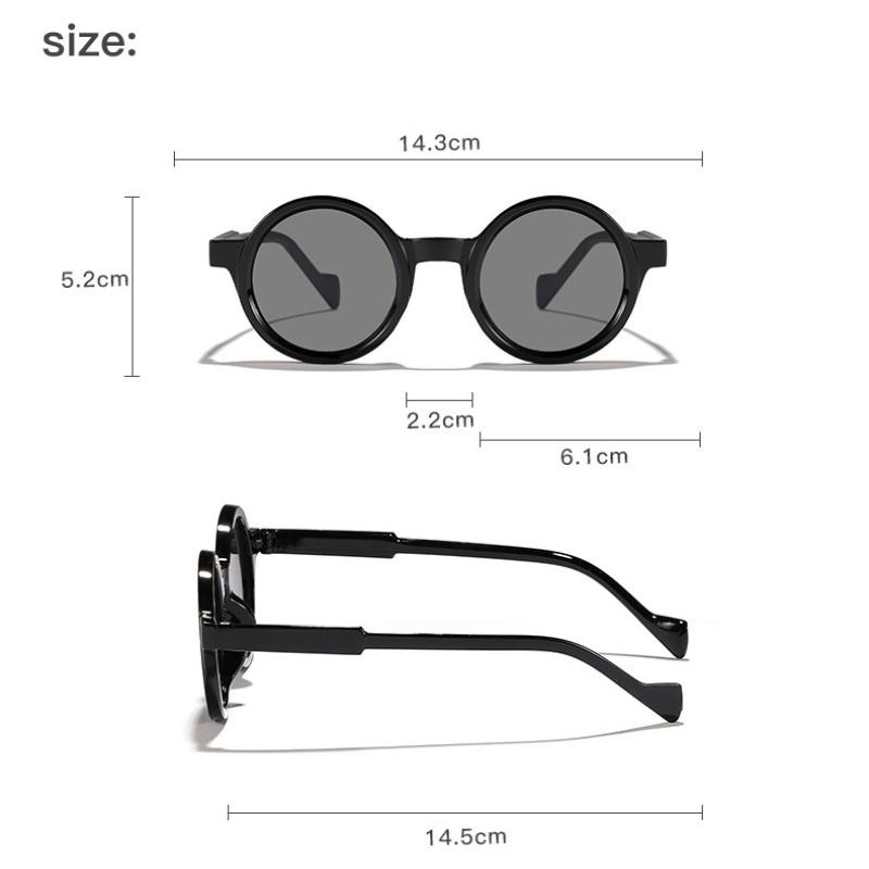 Round Sunglasses Women Fashion Men Shades  Trending Retro Sun Glasses UV400 Female Oculus