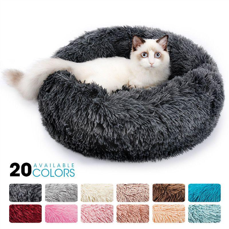 Plush Dog Cat Pet Calming Bed Soft And Comfy Cushion For Restful Sleep And Support
