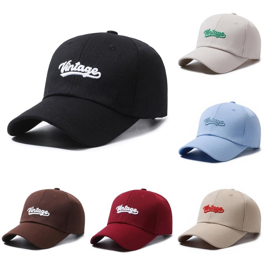 Vintage Embroidery Letter Baseball Cap Outdoor Breathable Peaked Gifts Caps