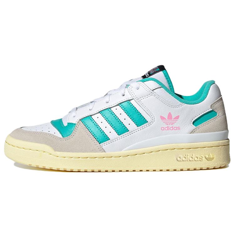 Adidas Forum Low CL White Mint Rush Unisex Sneakers Cloud-White Bliss-Pink HQ6875