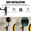Universal Helmet Holder Wall Mount Motorcycle Helmet Organizer Bracket 180° Rotatable Spherical Caps Helmet Stand Show Hanger