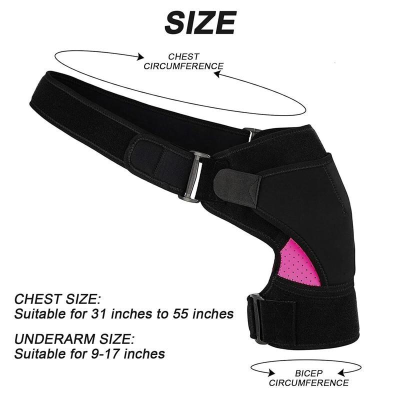 1PC Shoulder Support for Women Adjustable Shoulder Brace Male Shoulder Rotatable Sleeve Brace Suitable for Women and Men Relief Pain