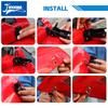 JIDIXIAN Car Engine Hood Buckle Accessories Fit for Jeep Wrangler JK 2007-2017 Direct Replacement for Original Hood Latches