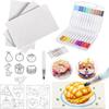 DIY Magic Texture Painting Kit With Drawing Pens Foam Texture Blank Painting Paper  Art Supplies