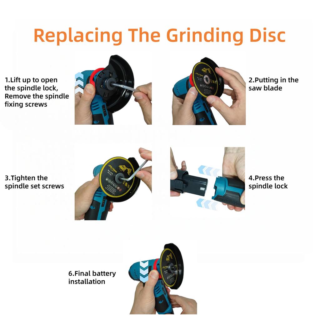 3inch Mini Multifunctional Angle Grinding Machine Handheld Lithium Angle Grinder Household Electric Grinding Tool
