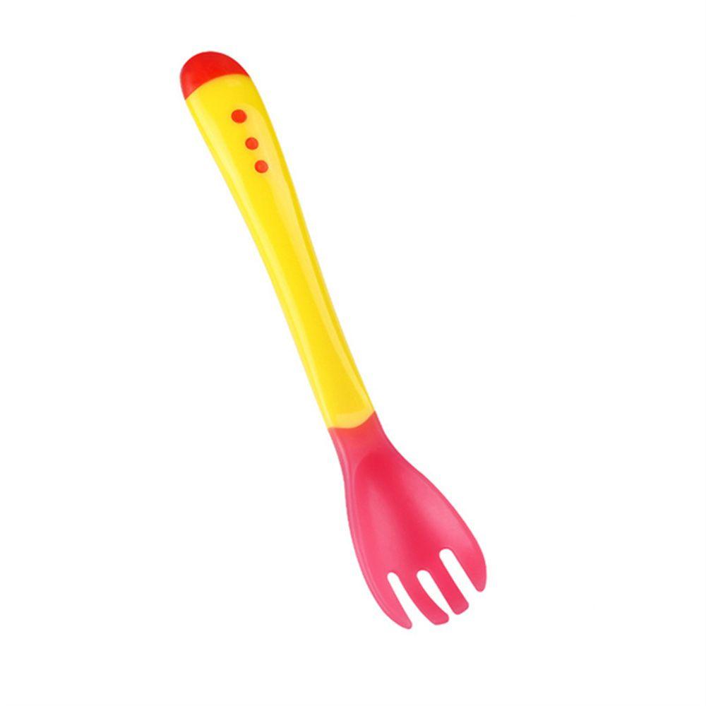 Feeding Tools Feeding Infant Soft Temperature Sensing Spoon Fork Toddler Flatware Silicone Spoon