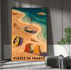 Vintage Wall Pictures Kraft Poster Coated Wall Sticker Home Decoration Gift Travel To Europe Japan by Air France Canvas Painting