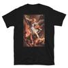 Saint Michael Killing Satan, Historial Art, Printed T-Shirt Tops Tee