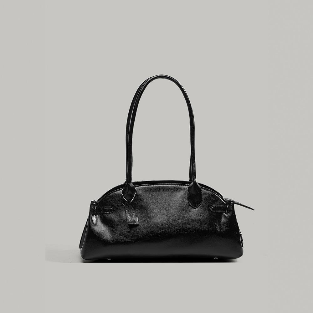 Korean-style retro bowling bag 2025 new model women's fashion versatile daily commuter shoulder bag underarm bag trendy