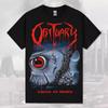 2025 Black T-Shirt Obituary Cause of Death1990 Brutal Death Metal Graphic Black Men T-Shirt Short Sleeve Shirt Women Summer