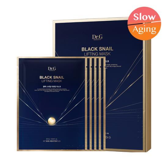 [Эластичность/Лифтинг] Доктор. G Black Snail Lifting Mask 5 листов, корейская упаковка масок
