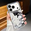 Милый чехол с принтом кошки и кролика для iPhone 18 Pro Max С покрытием для объектива Прозрачный мягкий чехол для iPhone 17 16 15 14 13 Pro Max 17E 16E