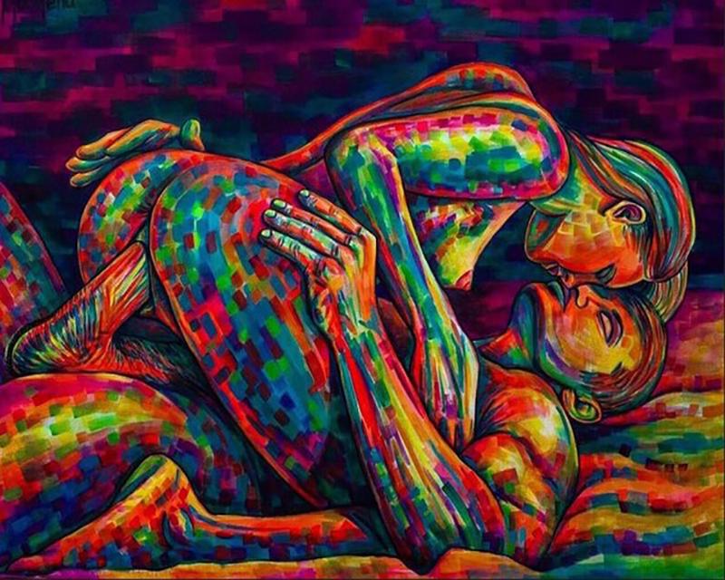 Полный круглый/квадратный 5D DIY Алмазная картина Сексуальная женщина Алмазная вышивка Стразы Абстрактное искусство Мозаика Картина