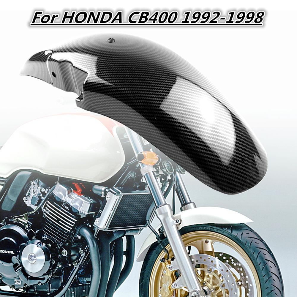 ABS углеродное волокно мотоциклетные передние брызговики крыло брызговик для HONDA CB400 1992 1993 1994 1995 1996 1997 1998