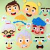 Детская развивающая игрушка, Наклейки с эмоциональными лицами DIY в стиле Монтессори