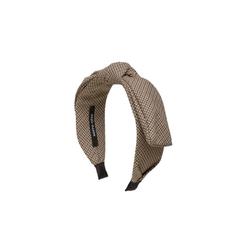 Brown Hat Petit Bunny - Check