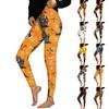 Women's Pants Halloween Printed Stretchy Soft Bottoms Casual Home Sleeping Pants