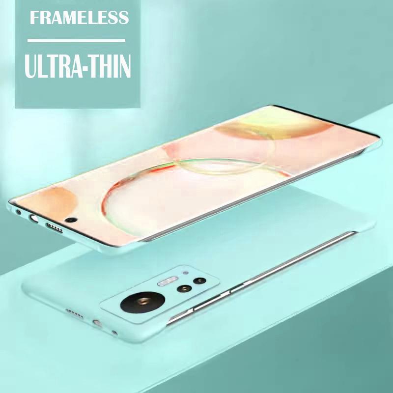 Безрамный тонкий матовый жесткий чехол-накладка из ПК для Xiaomi 12 12x 12s бамперные чехлы mi 12 Pro 12T противоударный чехол Fundas Coque