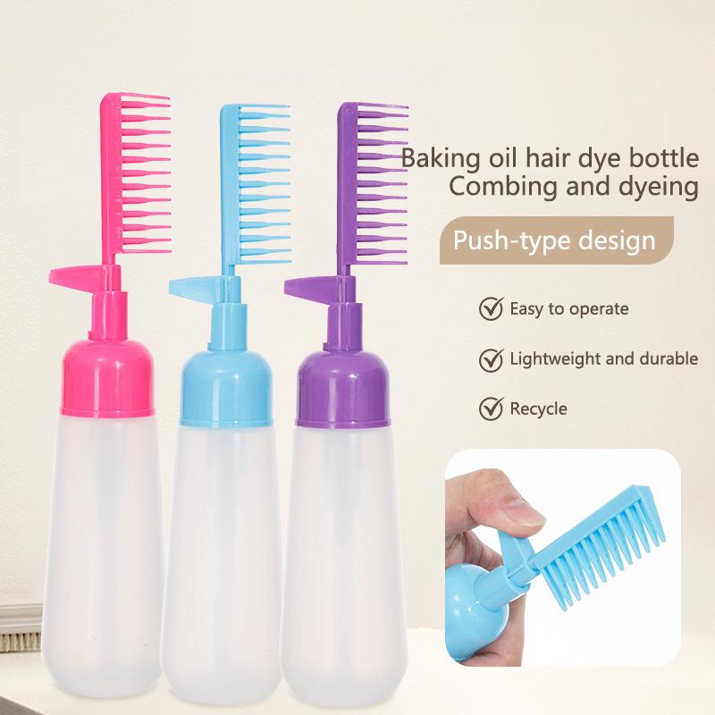 Hair Bottle Applicator Comb Dye Brush Tool Coloring Color Dyeing Salon Bottles Tools Perming Tint Dispensing Dispenser Styling