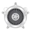Motorcycles Turbine Air Cleaner Intake Filter Chrome For Harley Sportster XL Touring Softail Dyna EVO & Twin Cam Fatboy FXDLS