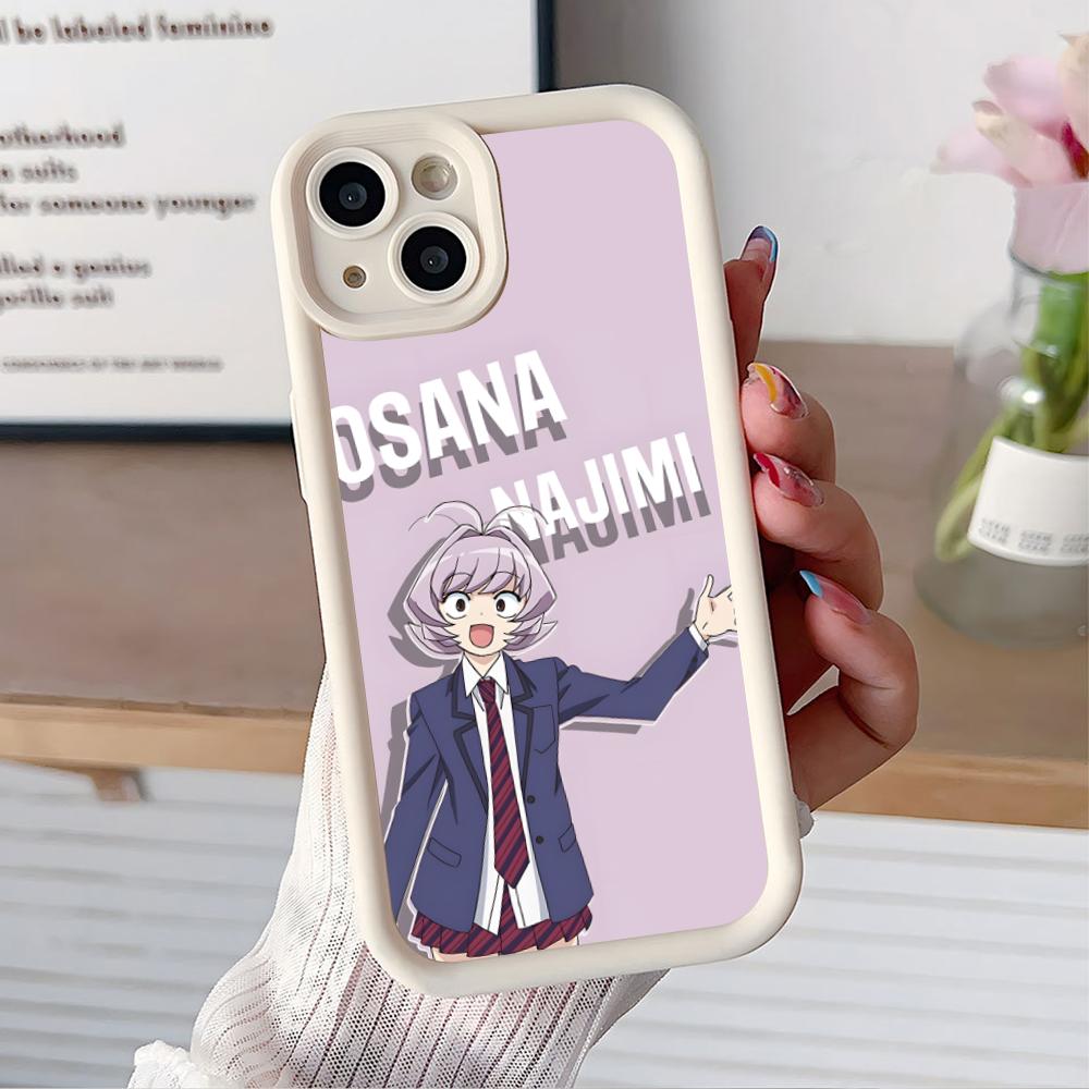 Аниме Наджими Осана Чехол для мобильного телефона для iPhone 17 16 15 14 13 12 11 Air Pro Max Plus Утолщенный ТПУ Цветной Чехол Роскошный Красивый