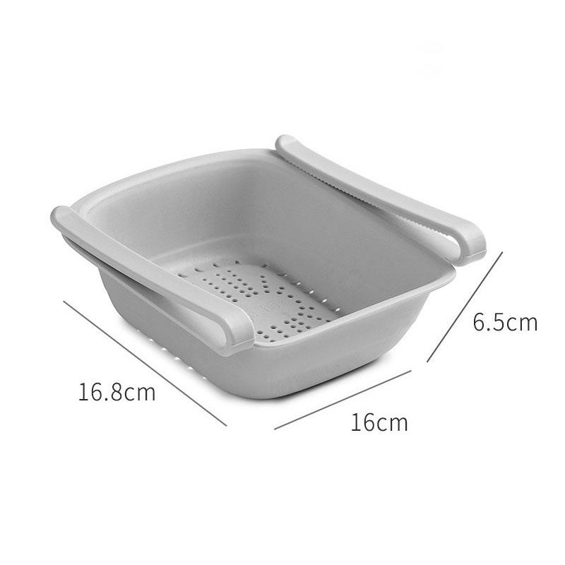 Регулируемый контейнер для хранения в холодильнике для овощей и фруктов Многоцелевой лоток для холодильника для напитков и закусок