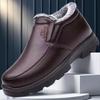 Large-Size Winter Cotton Shoes: Velvet-Lined, Thick, Soft Soles, Non-Slip, Warm Footwear for Middle-Aged and Elderly Dads
