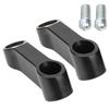 2pcs 0.4in M10 Motorcycle Mirror Riser Spacers Extension Adapter Universal Accessory