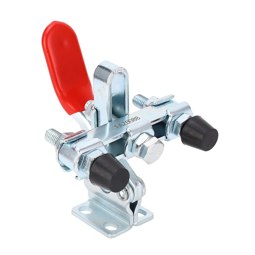 Быстроразъемный горизонтальный зажим из высокоуглеродистой стали с двумя головками, прижимной зажим с шарнирным соединением