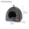 Soft Cat Bed Foldable Kitten House Semi-enclosed Indoor Cats Cave Warm Kennel For Small Dogs Cats Deep Sleep Pets Accessories