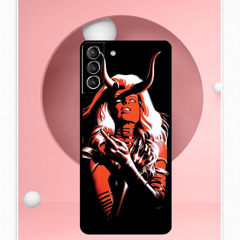 Чехол Devil Woman для Samsung Galaxy S24 S23 Ultra S22 S20 FE S21 FE Note 10 20 S8 S9 S10 Plus