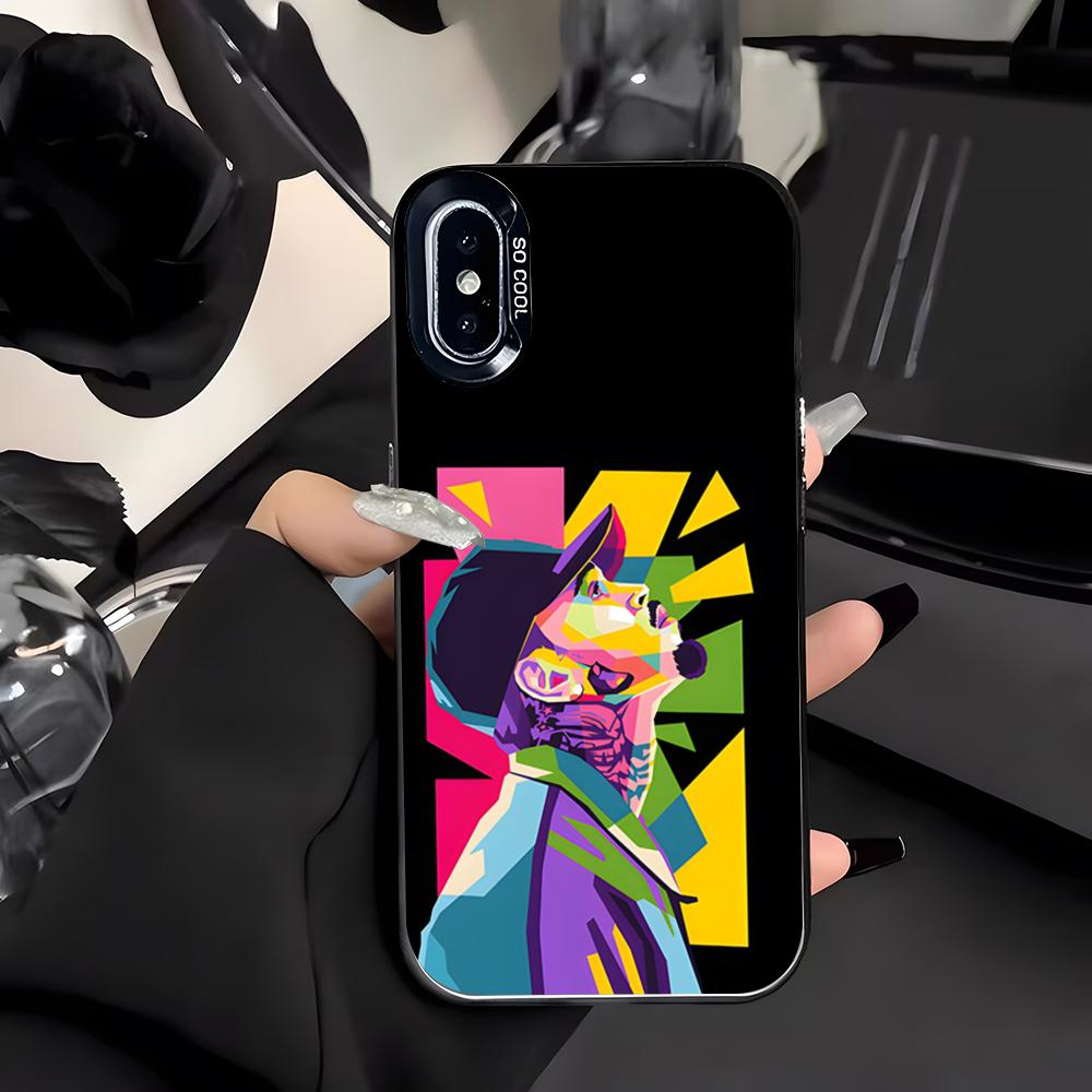 Чехол для телефона певца Криса Брауна для iPhone 17 Air 16 E 15 14 Plus 13 12 11 Pro Max Цветной Серебристый Чехол