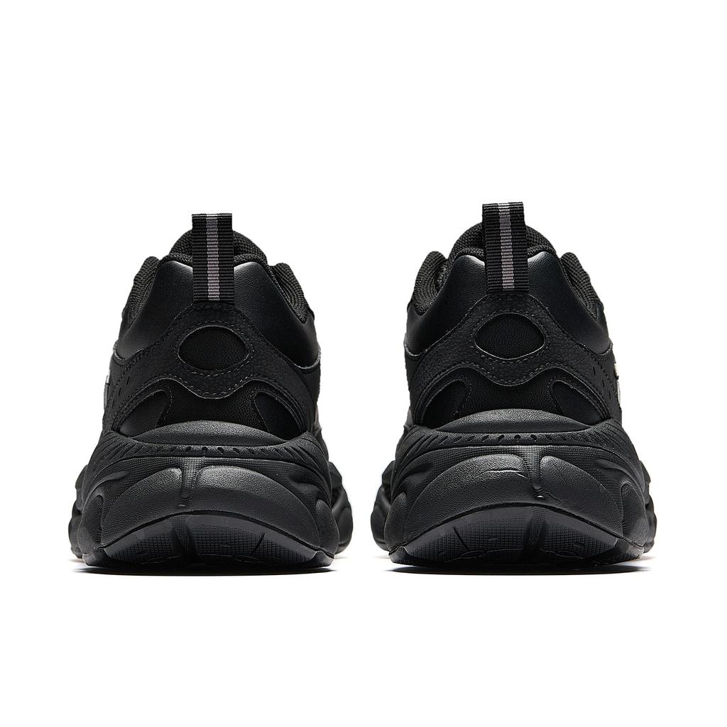 Anta Chengguang Leather Fashion Trend Durable Breathable Low-Top Casual Shoes Men Sneaker Black Gray 912548802-6