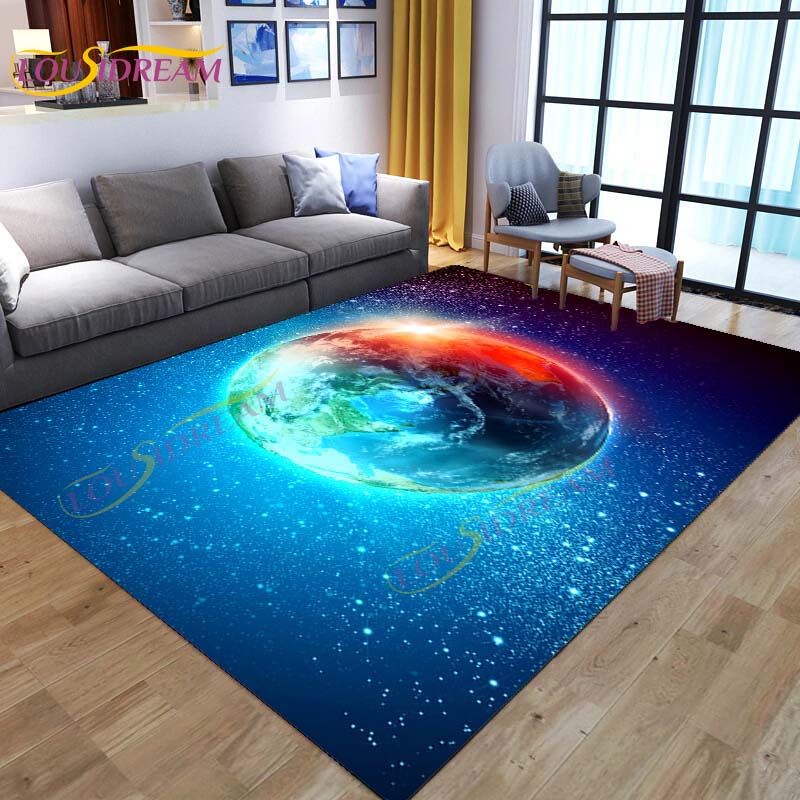 3D цветной космический коврик Galaxy ковер звездное небо ковер для гостиной спальня диван планета ковер детский игровой коврик напольный коврик домашний декор