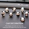 Украшение для салона автомобиля в виде куклы-панды, симпатичное украшение в виде панды, игрушка-панда, 8 шт., маленькая кукла-панда, отправка 20 бесследных клеев для приборной панели стола