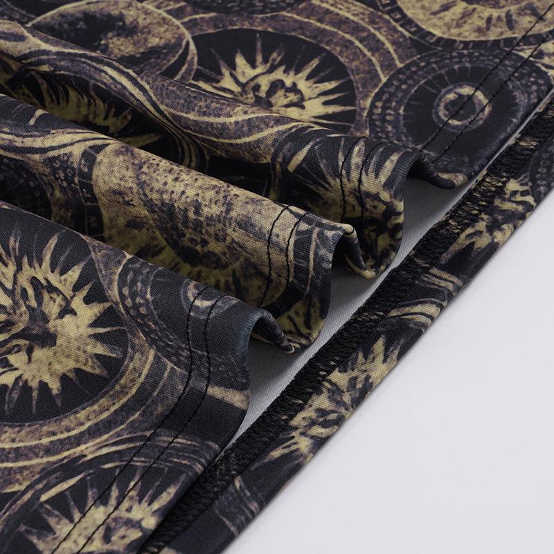 Винтажная европейская и американская ретро-юбка с круглым принтом, стройнящая